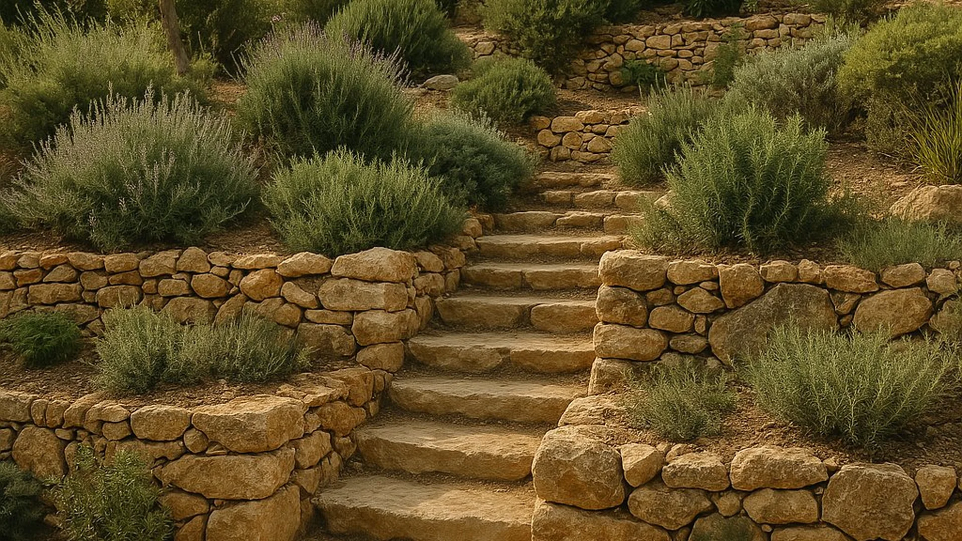Création de restanque en pierre naturelle à Argelès-sur-Mer pour retenir la terre sur un terrain en pente, aménagement de jardin en pierre sèche, muret paysager pour stabilisation de talus, construction artisanale par paysagiste expérimenté dans les Pyrénées-Orientales : Argelès, Sorède, Laroque-des-Albères, Céret, Saint-Génis-des-Fontaines, Banyuls-dels-Aspres